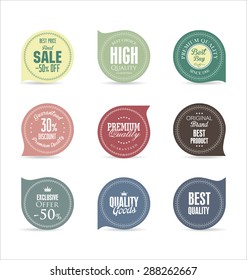 Modern badges collection