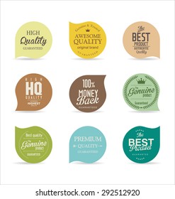 Modern badges collection