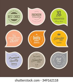Colección moderna de badges