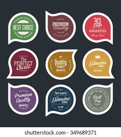 Modern badges collection