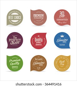 Colección moderna de badges