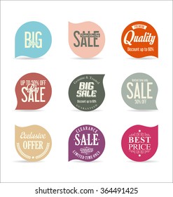 Modern badges collection