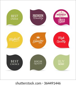 Colección moderna de insignias