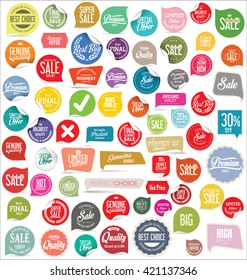 Modern badges collection