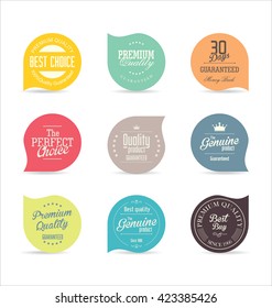 Colección moderna de badges