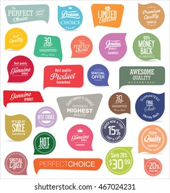 Modern badges and labels collection