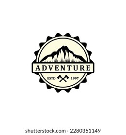 Modern Badges Mountain Logo Design