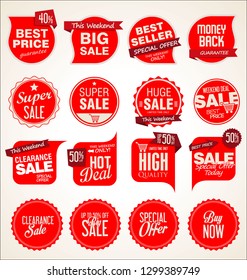 Modern badges stickers and labels collection 