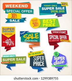 Modern badges stickers and labels collection 