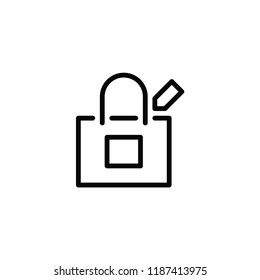 Modern bag icon
