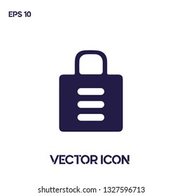 Modern bag vector icon illustration. White background. Ui/Ux. Premium quality.