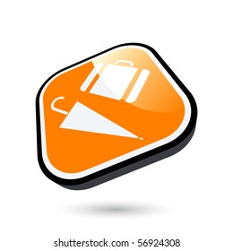 modern baggage sign