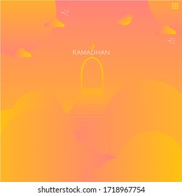 Modern baground ramadhan gradient abstract