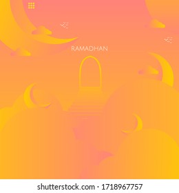 Modern baground ramadhan gradient abstract