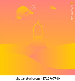 Modern baground ramadhan gradient abstract