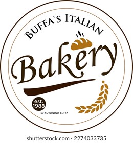 modern bakery logo stands a long time ago