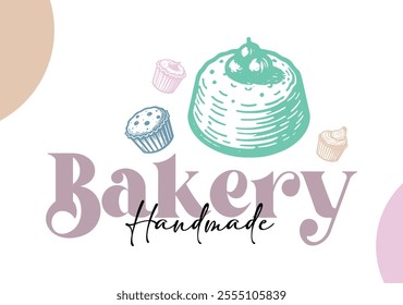 Modern bakery logo vector design