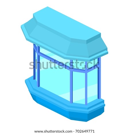 Modern balcony icon. Isometric illustration of modern balcony vector icon for web