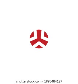 modern ball K letter logo design