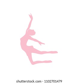 modern ballet dancer, logo