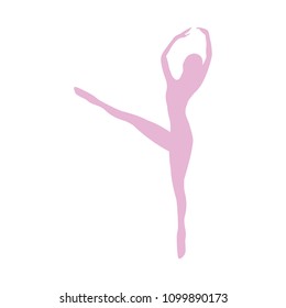 modern ballet dancer, logo icon