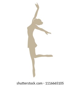 modern ballet dancer, logo icon