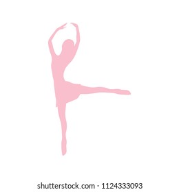 modern ballet dancer, logo icon