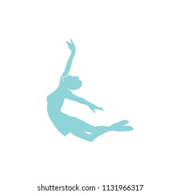 modern ballet dancer, logo icon