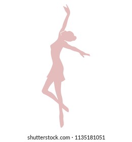 modern ballet dancer, logo icon