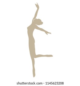 modern ballet dancer, logo icon