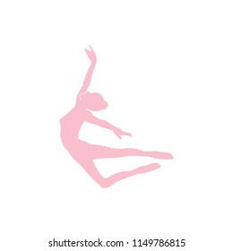 modern ballet dancer, logo icon