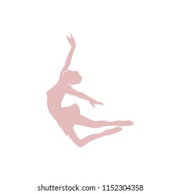 modern ballet dancer, logo icon