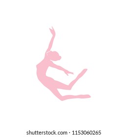 modern ballet dancer, logo icon