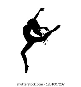 modern ballet dancer, logo icon