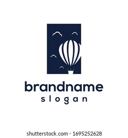 modern balloon logo design template