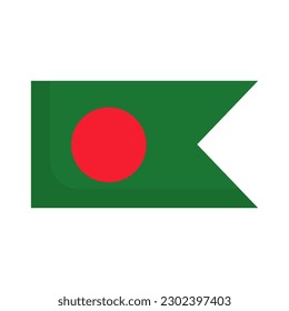Modern Bangladesh flag icon. Vector.