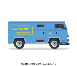 Modern Bank Armored Car Illustration