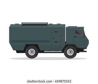Modern Bank Armored Car Illustration