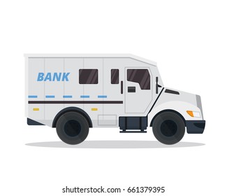 Modern Bank Armored Car Illustration