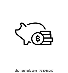 Modern bank line icon. Premium pictogram isolated on a white background. Vector illustration. Stroke high quality symbol. Bank icon in modern line style.