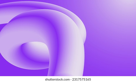 modern banner with 3d flow shape purple gradient fluid wave background