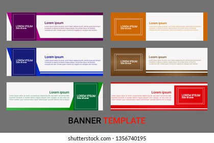 modern banner. abstract template for web design.colorful flyer