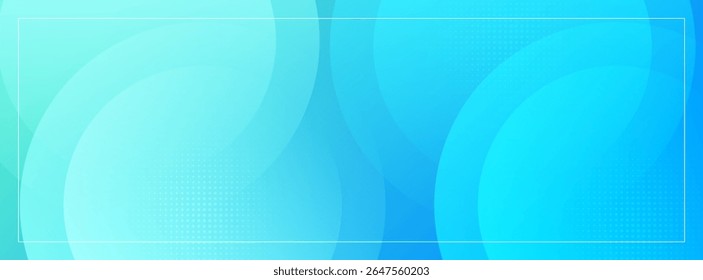modern banner background blue gradations circle shape abstract memphis.vector eps 10