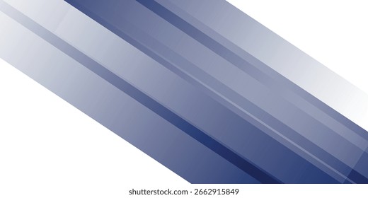 Fondo de Anuncio moderno Gradaciones azules Forma de barra abstracta Memphis. Vector Ilustración de patrón futurista moderno
