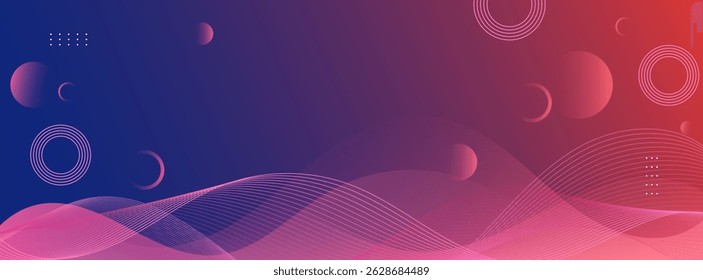 Modern banner background, blue and red gradations , geometric abstarct frame,colorful,vector illustration.