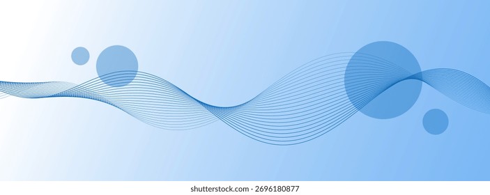 Fundo de banner moderno azul e branco e forma de onda.abstrato memphis.colors.vetor