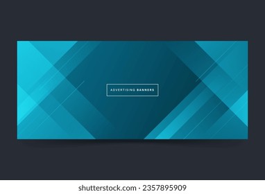 modern banner background. colorful, dark and light blue gradations, slashes ,memphis ,eps 10