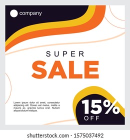 Modern banner background for company. Promotion banner template