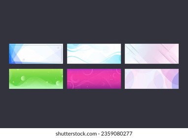 concepto de fondo de banner moderno, colección set, nivelación colorida, memphis abstract eps 10