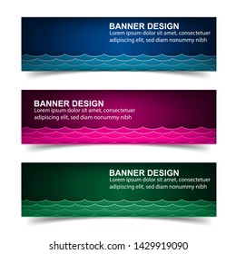 Modern  Banner Background. Creative Header Templates - Vector